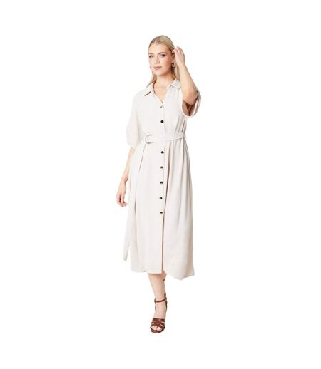 Robe chemisier femme beige gris Principles Principles