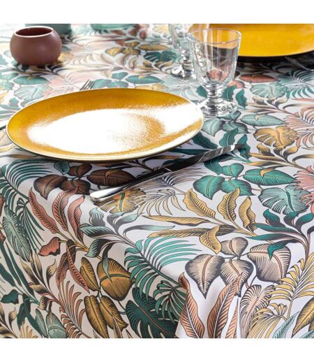Nappe Antitache Imprimé Stylis 145x240cm Jaune