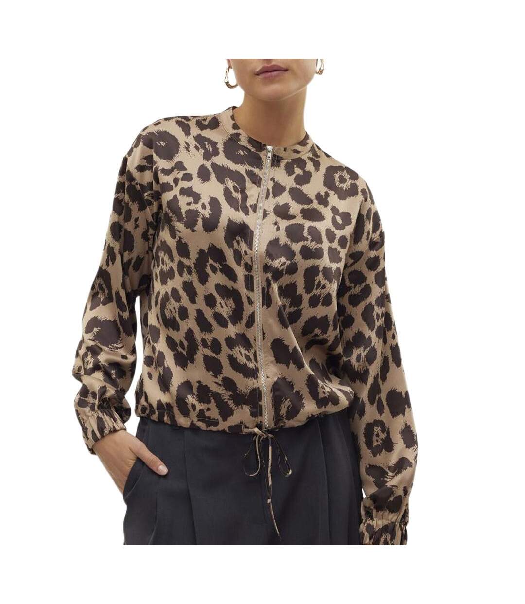 Veste léopard femme vero moda merle-1