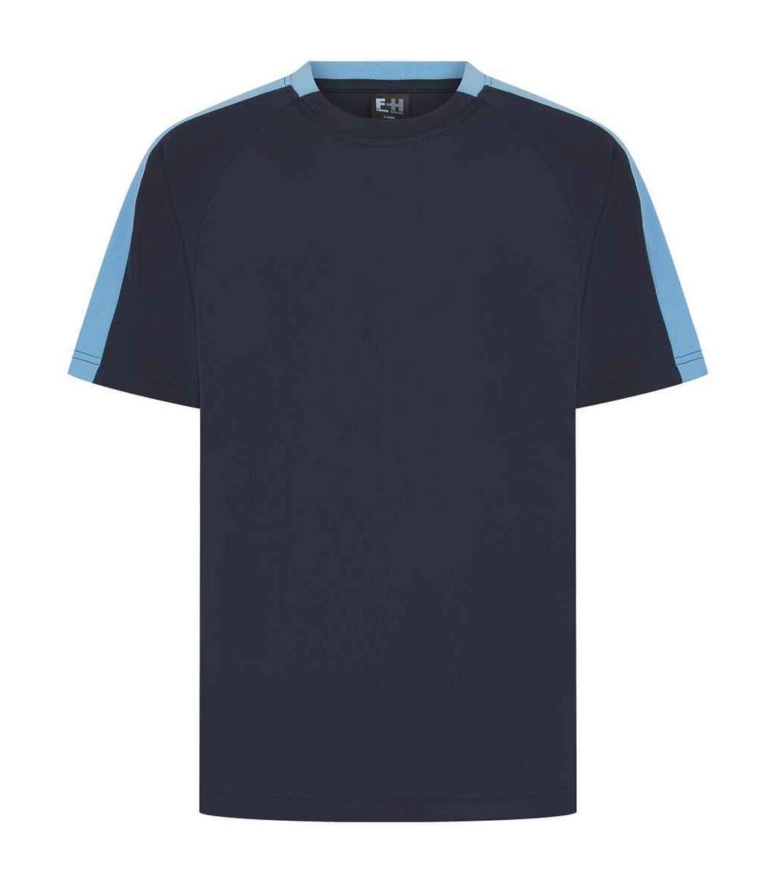 Unisex Team T-shirt Navy Sky Blue Finden And Hales-1