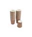 Lot de 25 Gobelets en Carton Ondulé 23cl Naturel-1