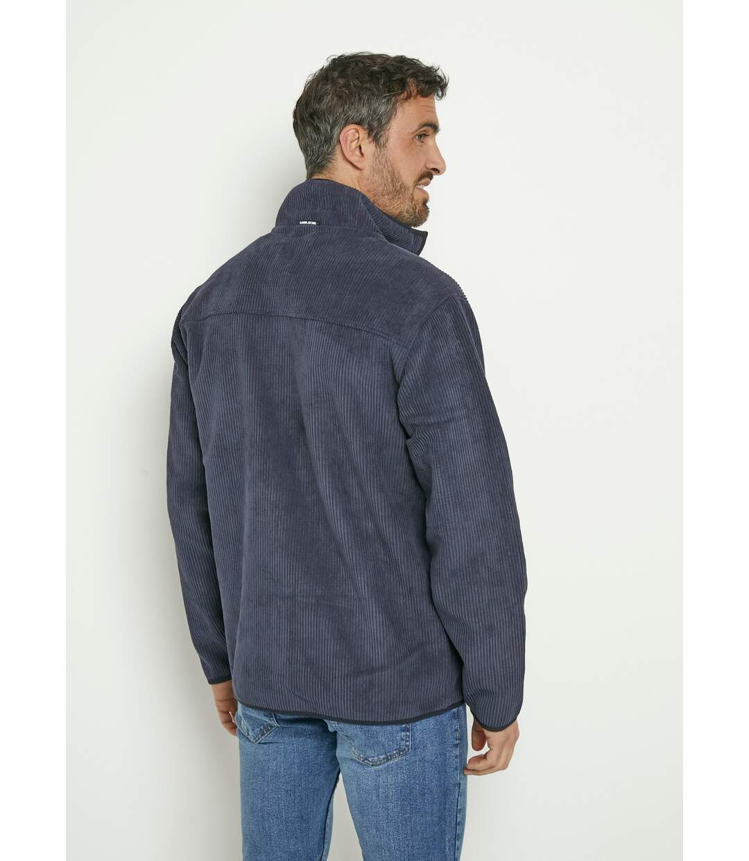 Veste chaude en velours col montant-2
