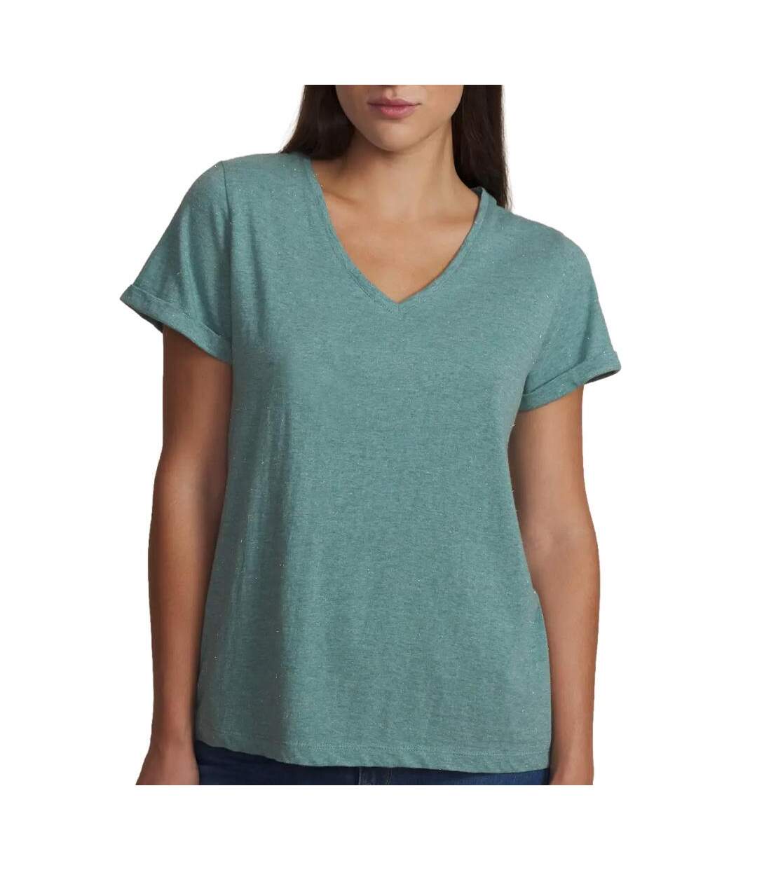 T-shirt vert d'eau femme tbs adinatee 29418-1