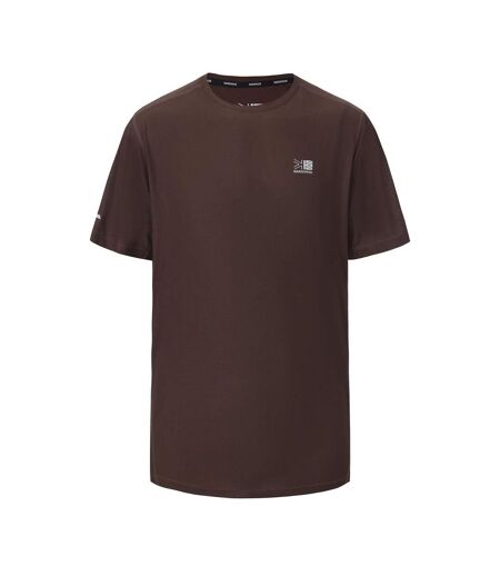 Mens Running T-shirt Chocolate Brown Karrimor