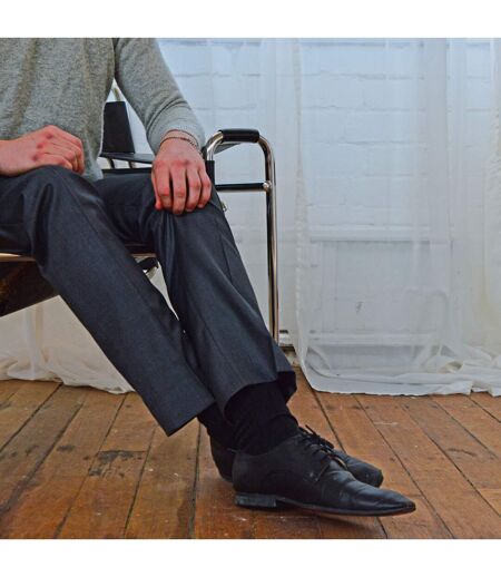Mens Thin Soft 100% Cotton Non Elastic Dress Socks