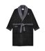 Robe De Chambre Luxury Aw25 Homme Noir Gris Lambretta-1
