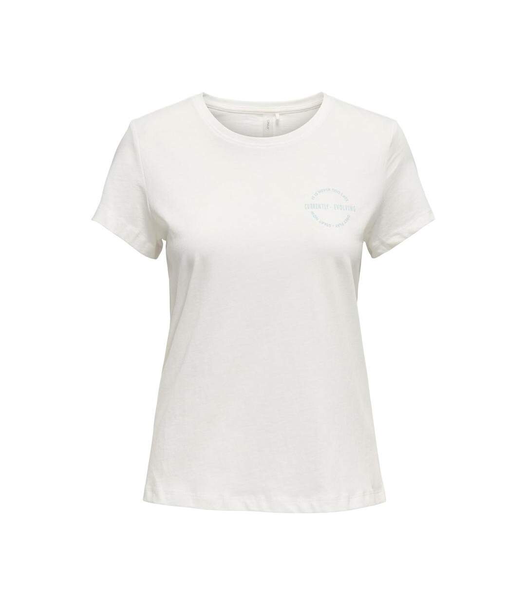 T-shirt Écru Femme Only Pay Life - L-1