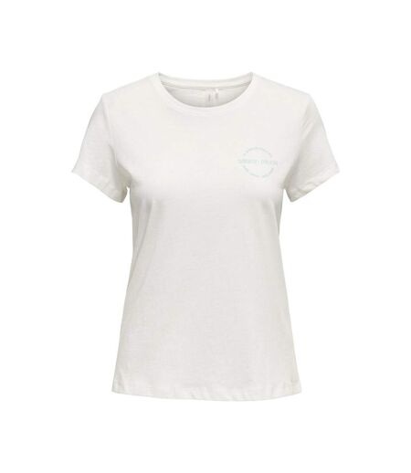 T-shirt Écru Femme Only Pay Life - L