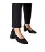 Womens/ladies Elise Extra Wide Court Shoes Natural Black Dorothy Perkins-3