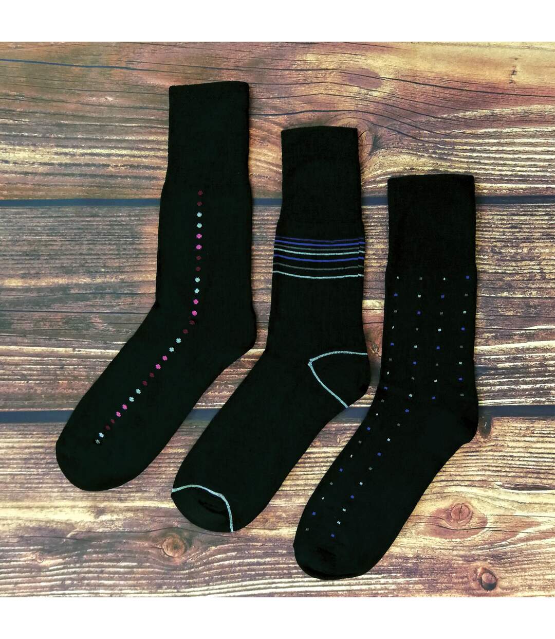 12 Pair Mens Loose Fitting Soft Top Bamboo Diabetic Friendly Socks-4