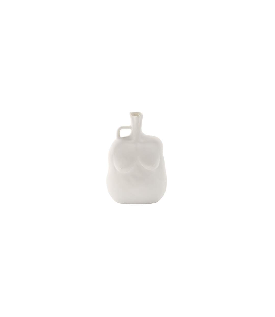 Vase Buste en Céramique Conta 25cm Blanc Cassé-4