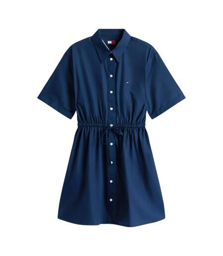 Womens/ladies Shirt Dress Navy Tommy Jeans