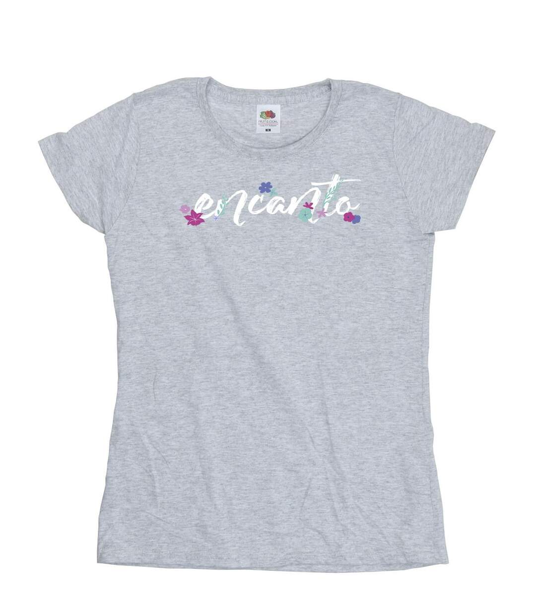Disney - T-shirt ENCANTO LOGO - Femme (Gris chiné) - UTBI19544-1