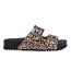 Claquettes Motif/style Imprimé Léopard Femme Beige Zaxy-1