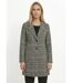 Manteau aspect lainage mi long col tailleur-1