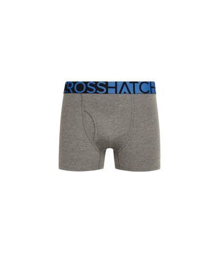 Pack Of 3  Mens Typan Boxer Shorts  Blue Crosshatch