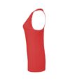 Bella + Canvas Womens/Ladies Racerback Longer Length Tank Vest Top (Red)