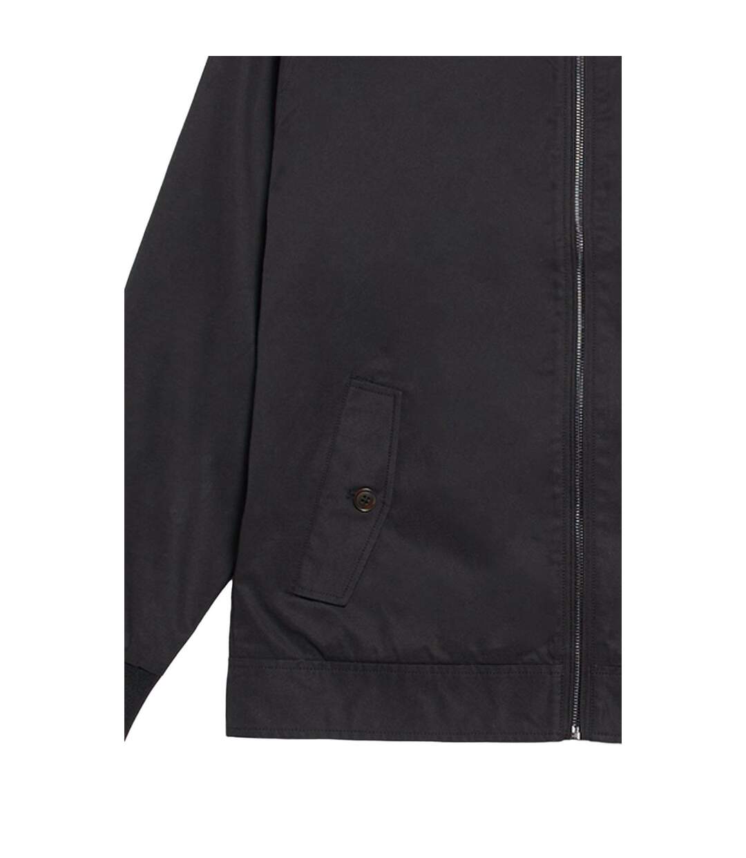 Mens Harrington Cotton Jacket Black Maine-3