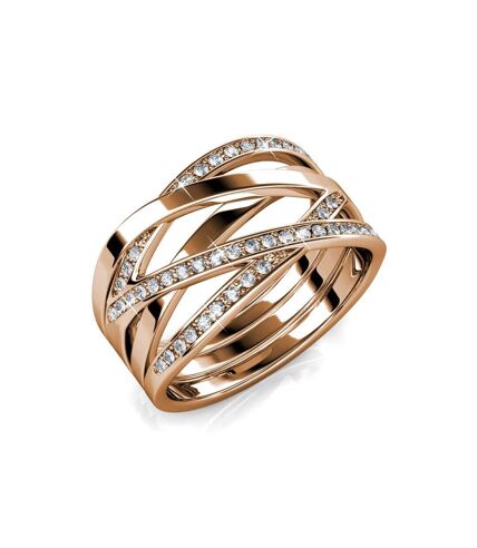 Bague Criss Cross - Cristal d'Autriche