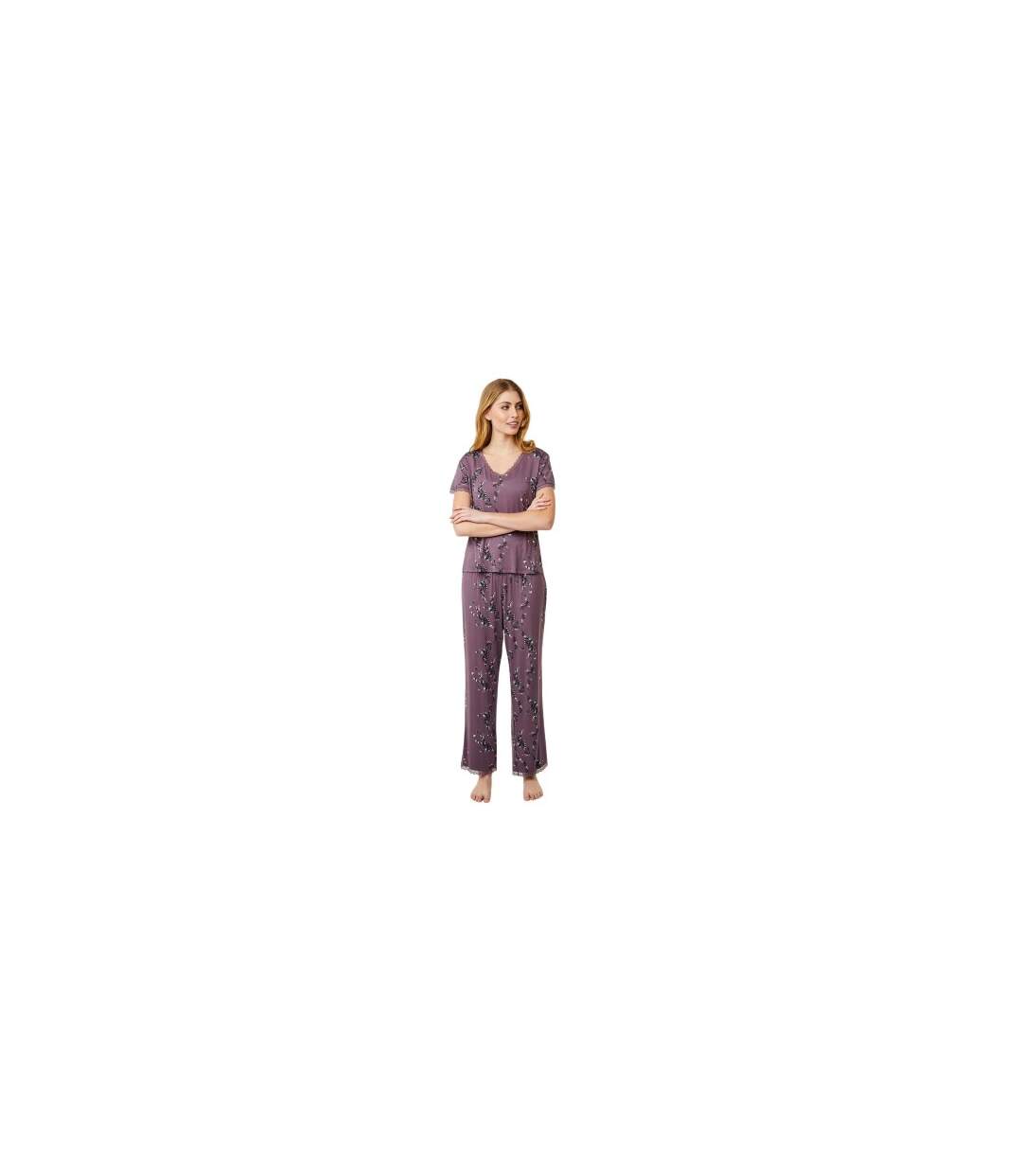 T-shirt Motif/style Floral Jordan Femme Violet CCDK Copenhagen-1