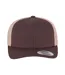 Casquette Trucker Motif/style Rétro Marron Kaki Flexfit-2