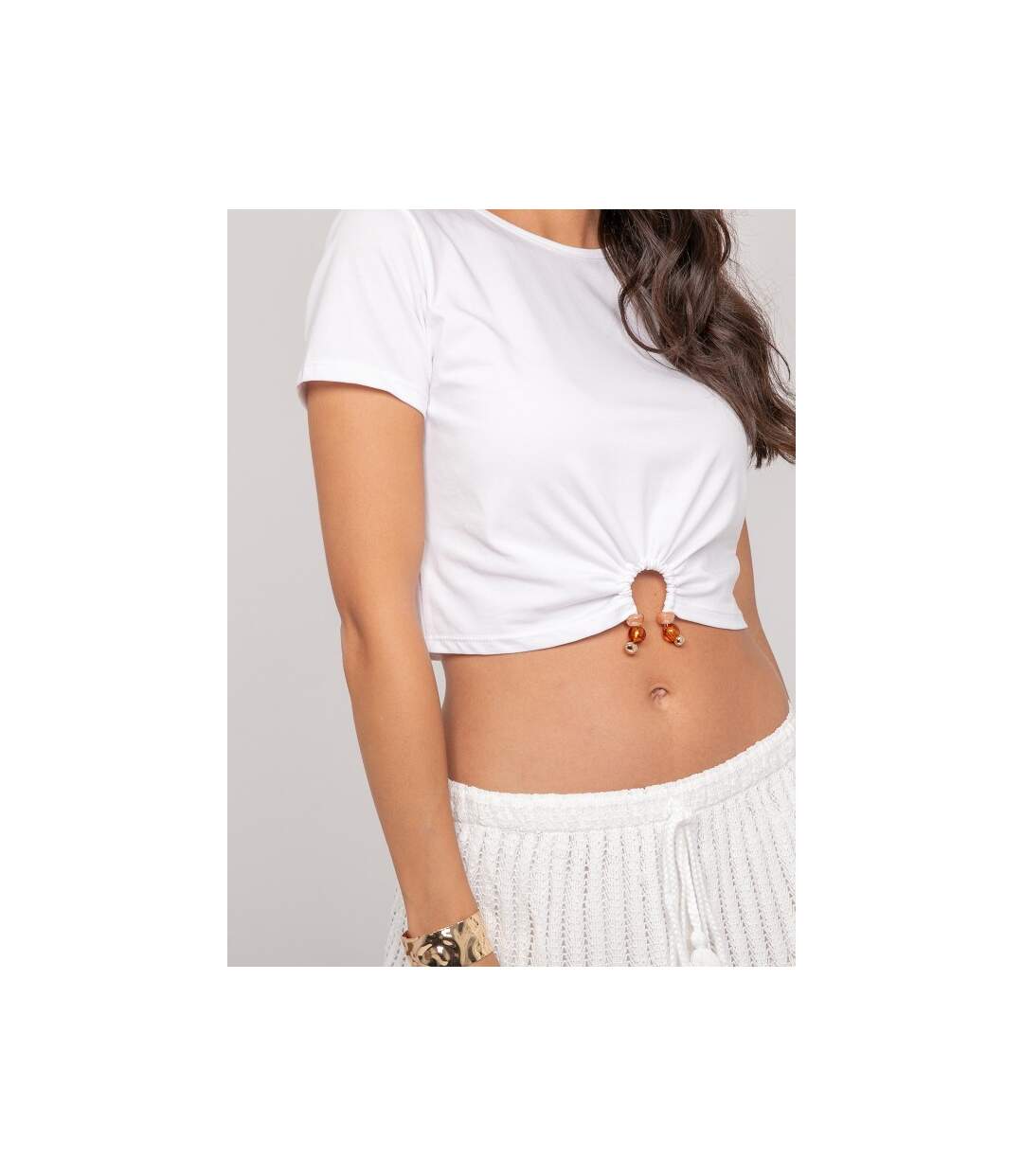 T-shirt détail bijoux FUXIANO - Dona X Lisa-3