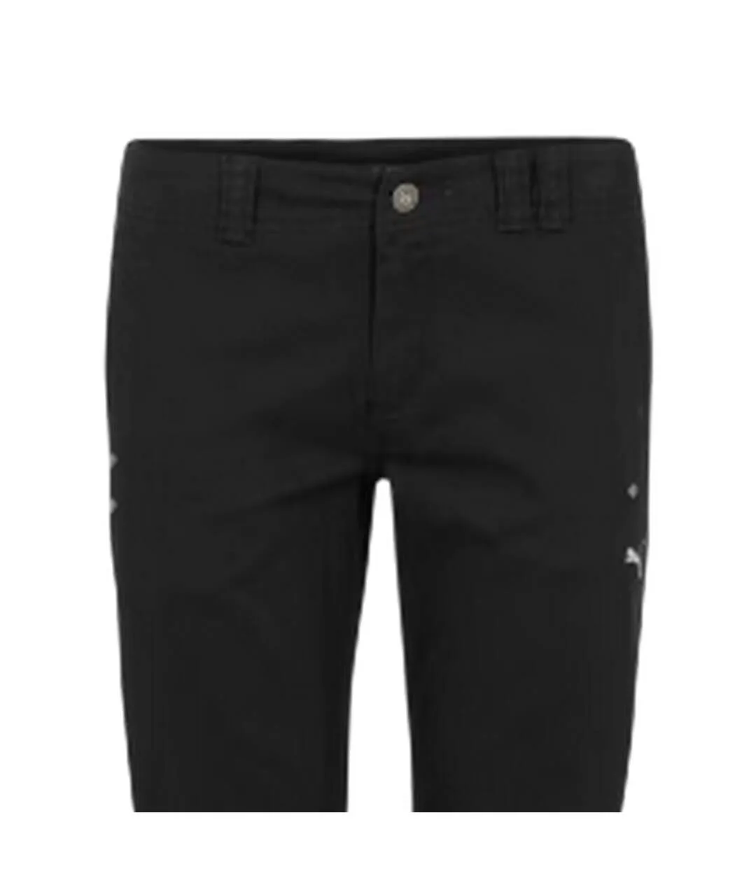 Womens/ladies Woven Jogging Bottoms Black Puma-3