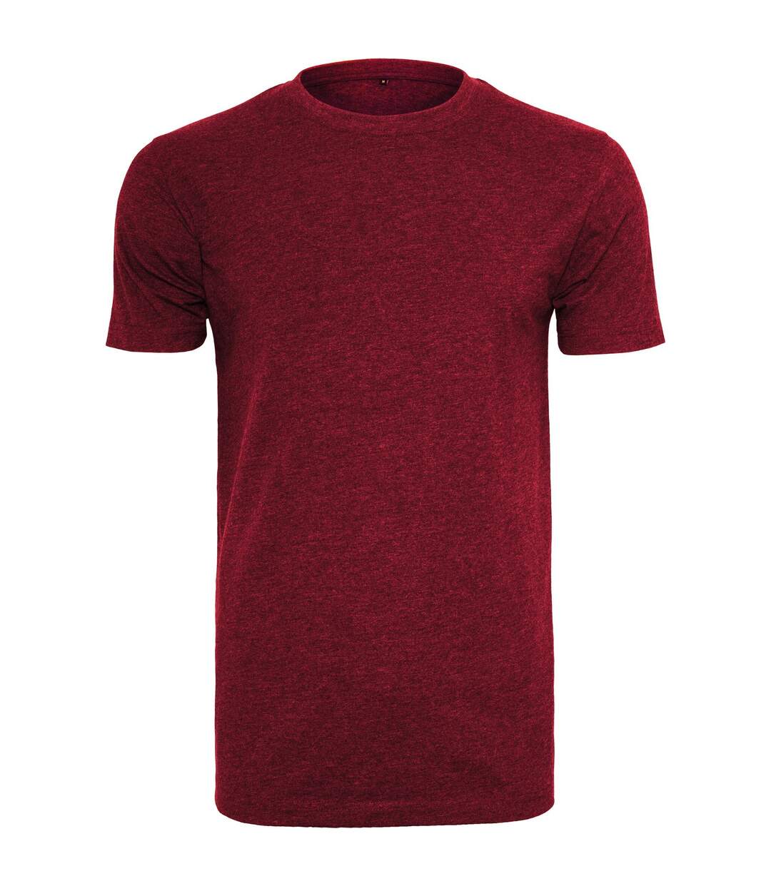 T-shirt à col rond homme bordeaux Build your Brand-1