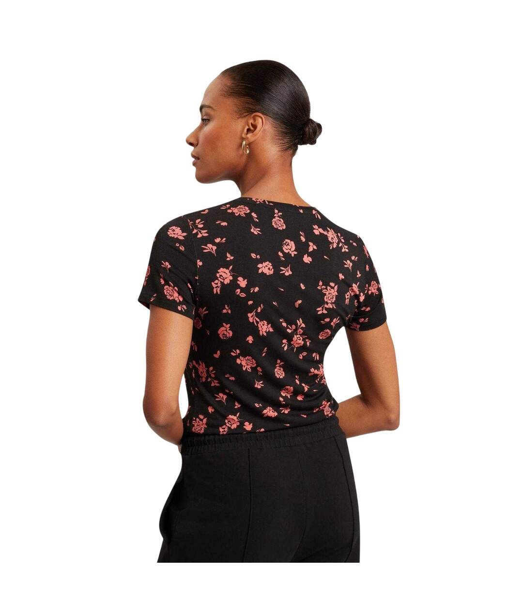 T-shirt Motif/style Floral Femme Noir Ted Baker-3