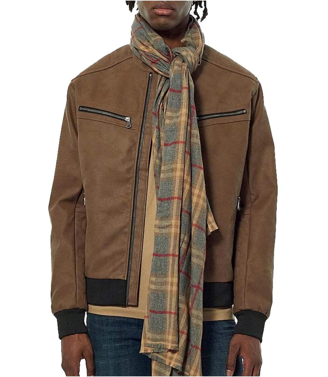 Blouson en cuir PU  -  Kaporal - Homme