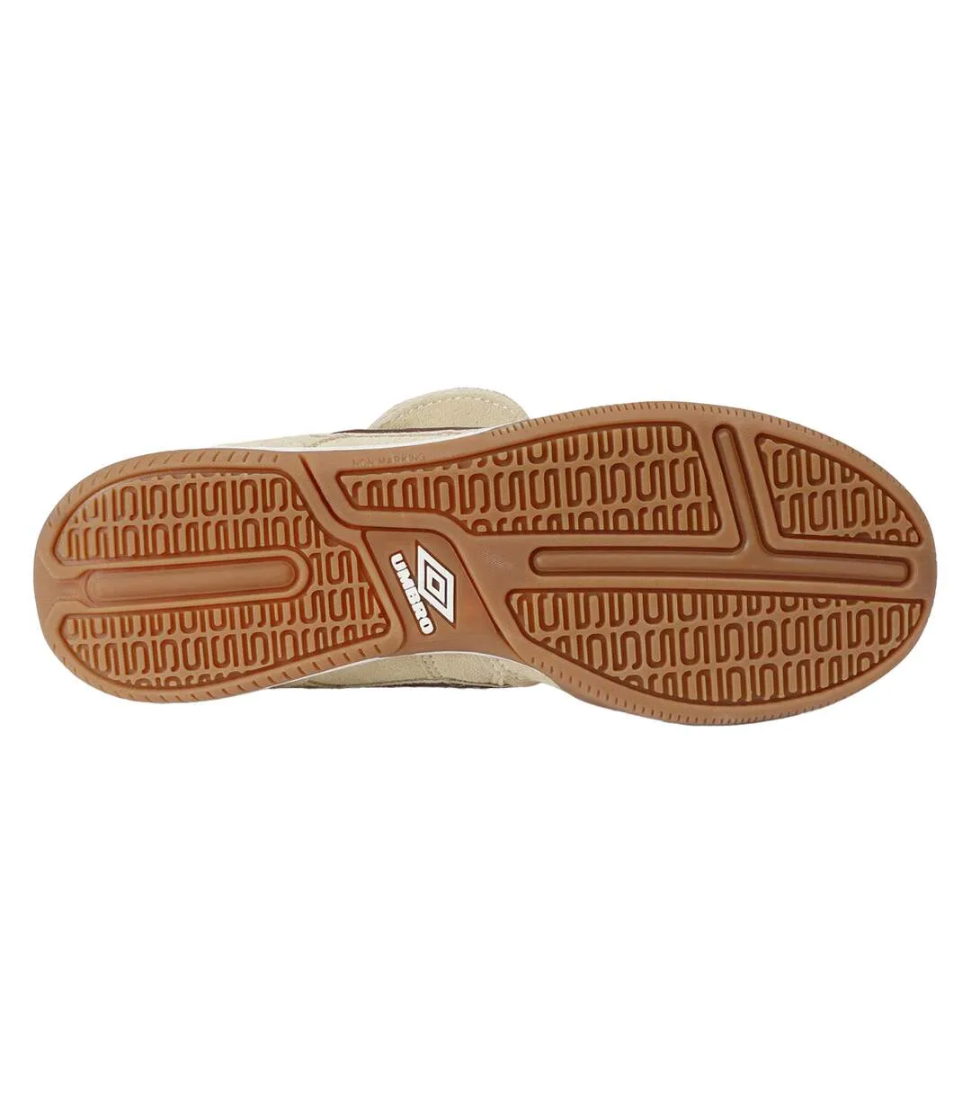 Mens Speciali Tr Flap Top Suede Trainers Cream Dark Brown White Umbro-3