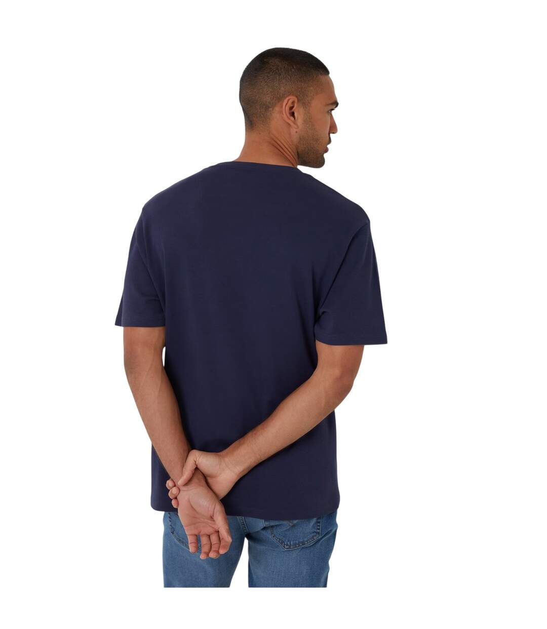 T-shirt Hyde Homme Bleu Marine Threadbare-3