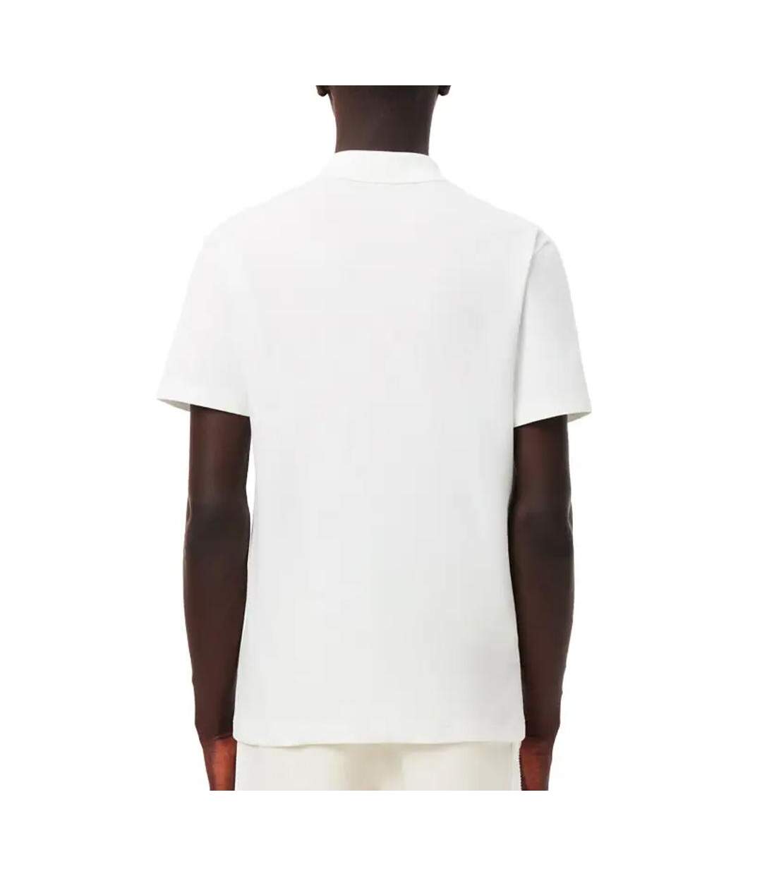 Polo blanc homme lacoste mela - l-2