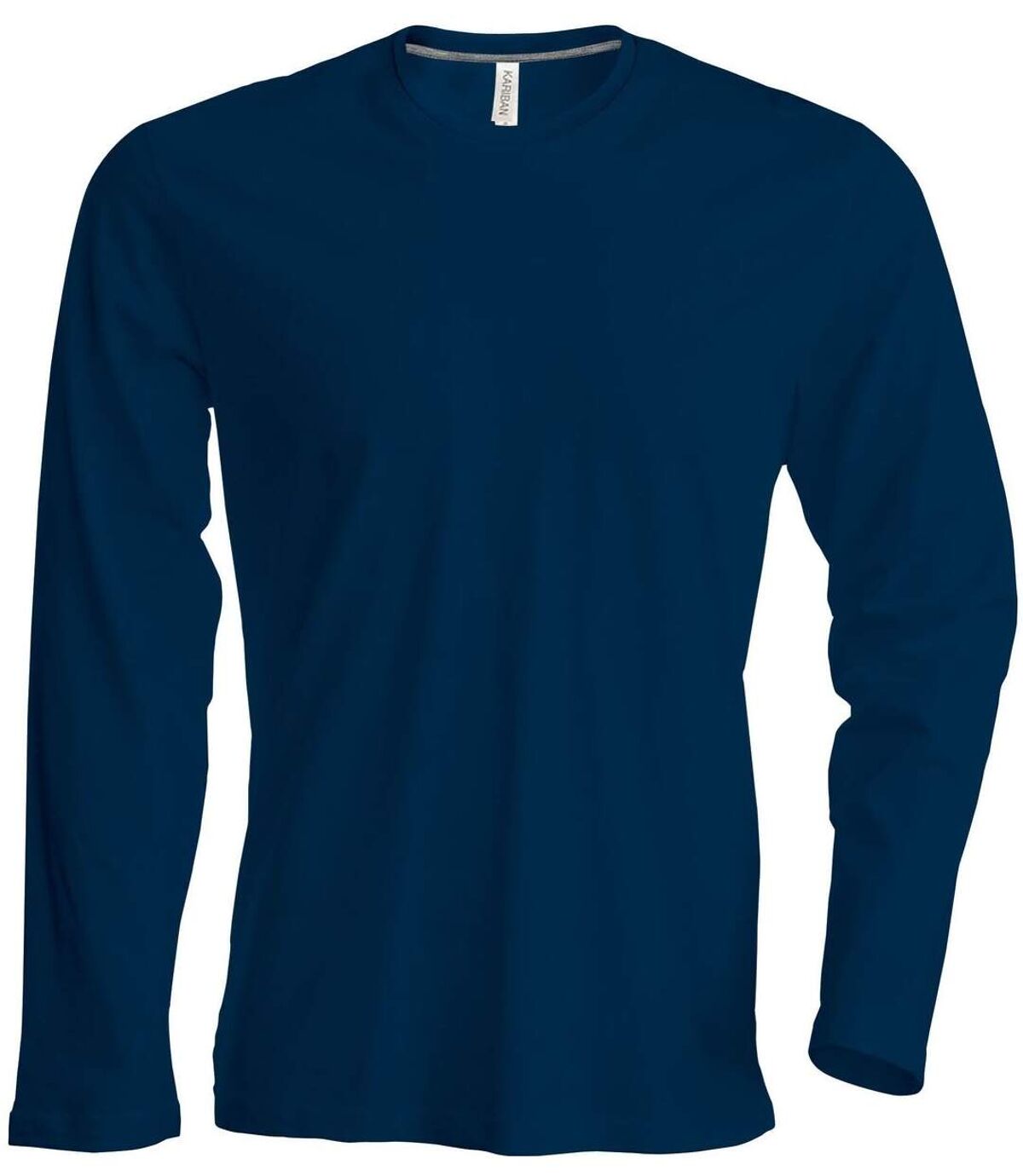 T-shirt manches longues col rond - K359 - bleu marine - homme
