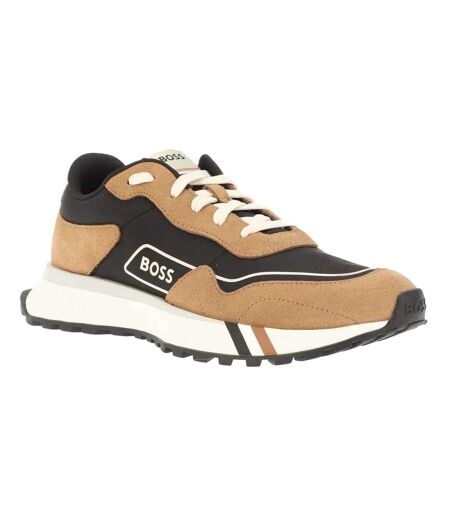 Mens Jonah Running Trainers Brown Black Boss