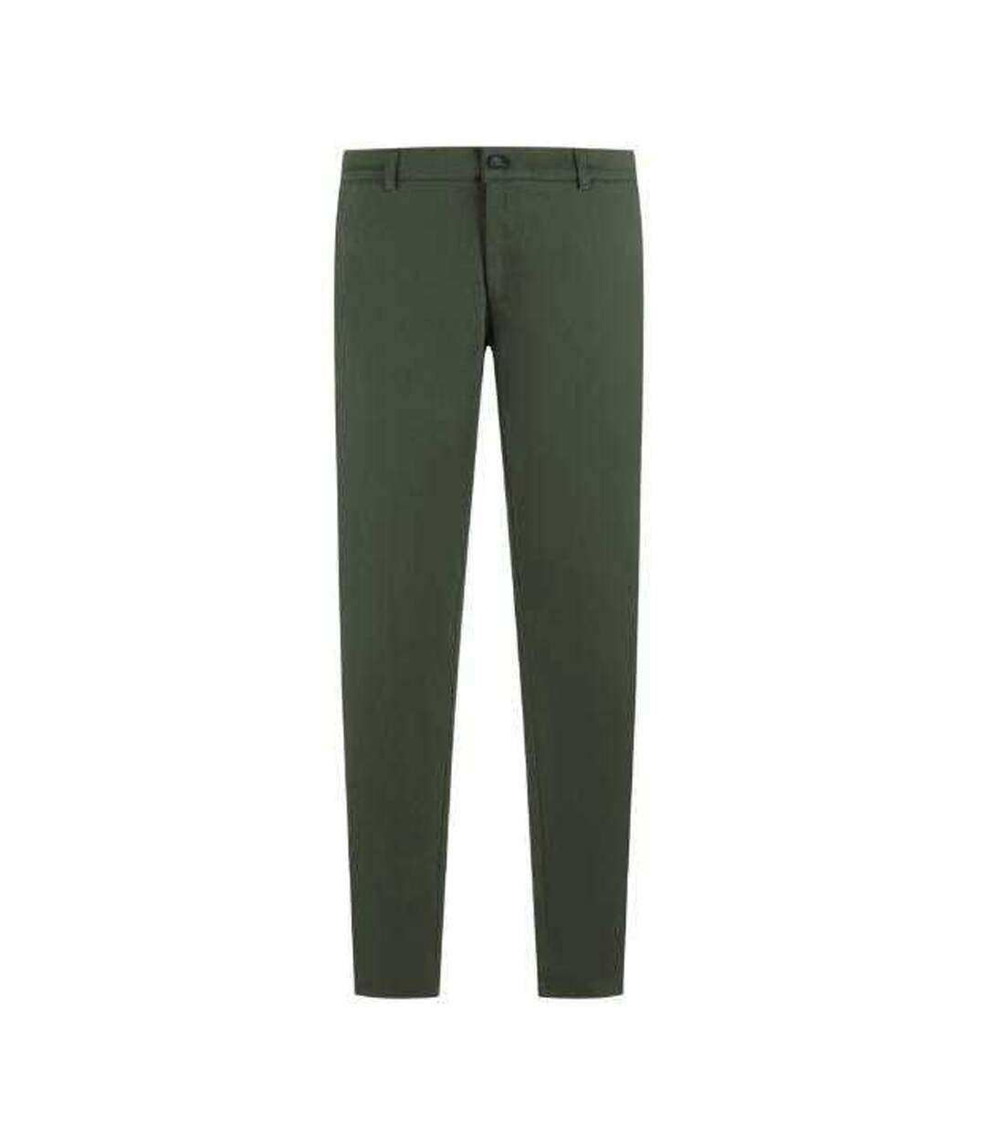Pantalon Motif/style Uni Homme Vert Kaki Di Selentino-1