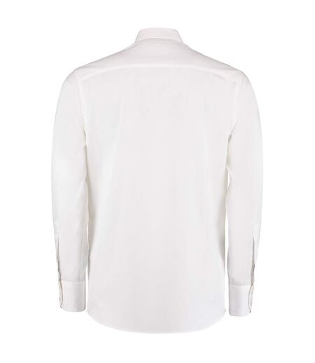 Kustom Kit Mens Tailored Fit Long Sleeved Business Shirt (White) - UTBC600