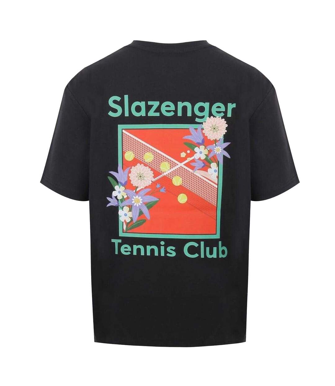 T-shirt Motif/style Imprimé Au Dos Tennis Club Homme Noir Slazenger-2