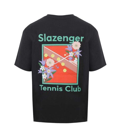 T-shirt Motif/style Imprimé Au Dos Tennis Club Homme Noir Slazenger