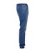 Mens knitted denim jogging bottoms washed blue Urban Classics-4