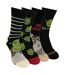 4 Pack Novelty Cotton Shrek Socks for Men and Women-1