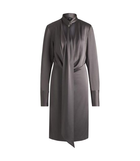 Robe Manches Longues Bascarva Femme Gris Boss