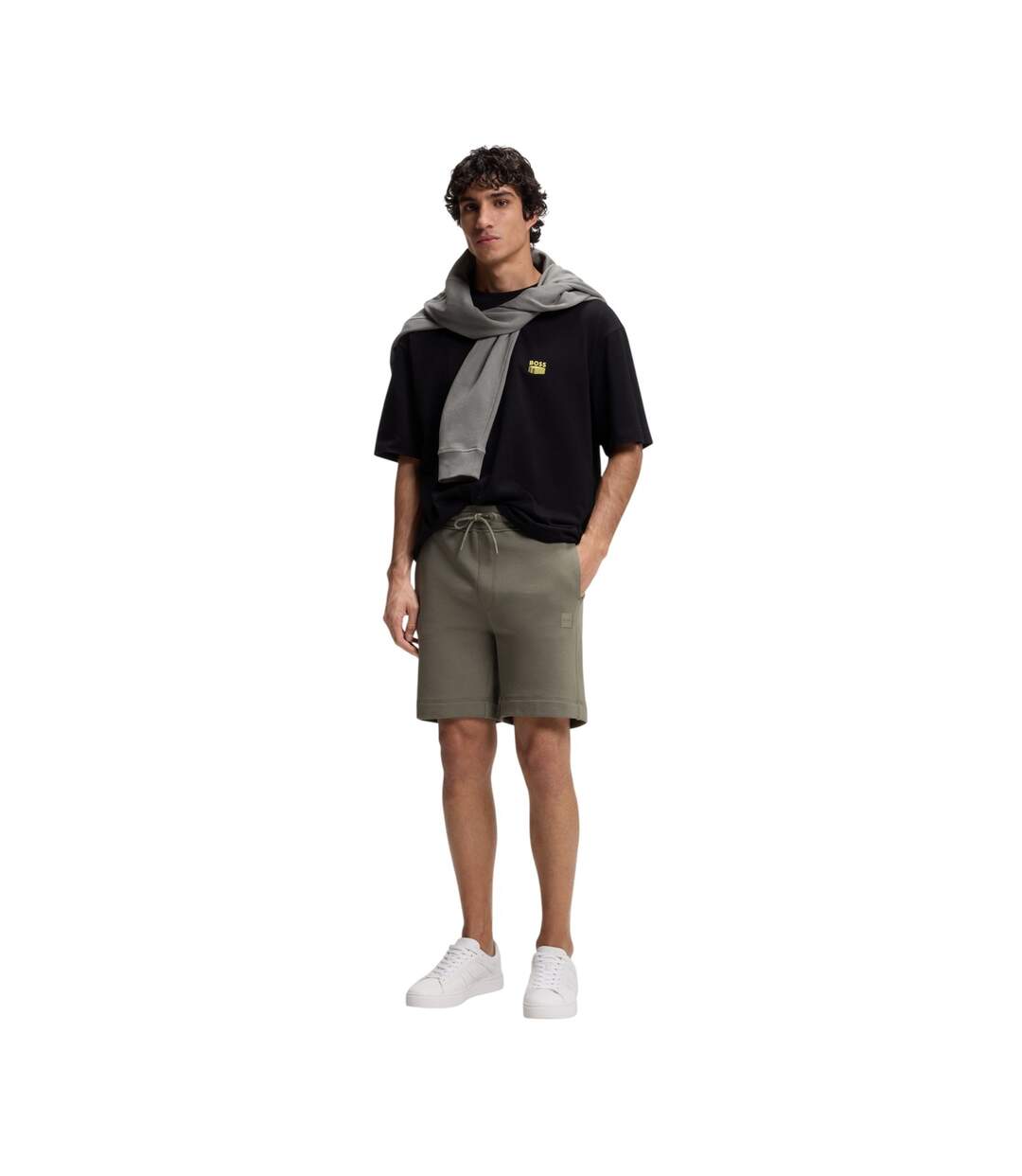 Mens Sewalk Shorts Grey Boss-4