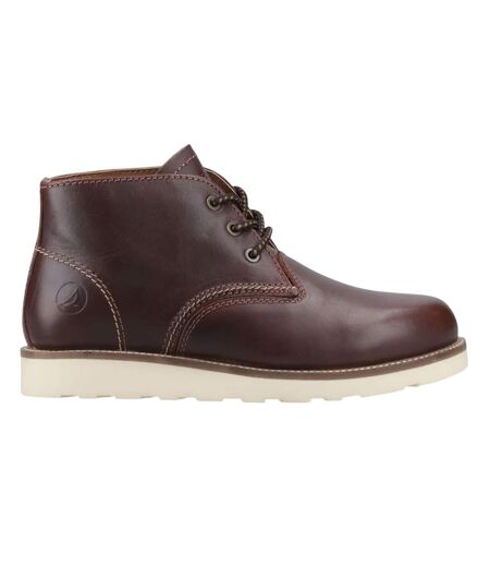 Mens Portland Leather Boots Chocolate Sperry