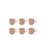 Lot de 6 Mugs en Céramique Anne 38cl Nude-1