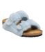 Childrens/kids Arizona Open Toe Flat Sandals Blue Birkenstock-3