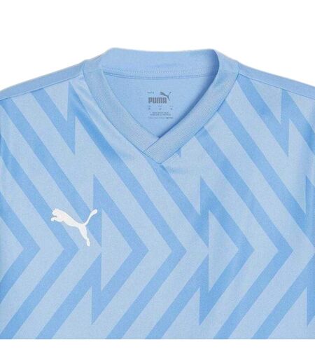 Mens Teamglory Chevron T-shirt Light Blue Puma