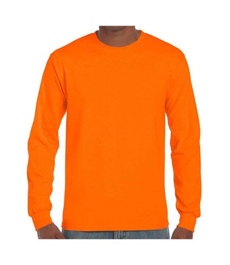 T-shirt Manches Longues Adulte Orange Fluo Gildan