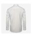 Mens moisture wicking long-sleeved shirt white Henbury