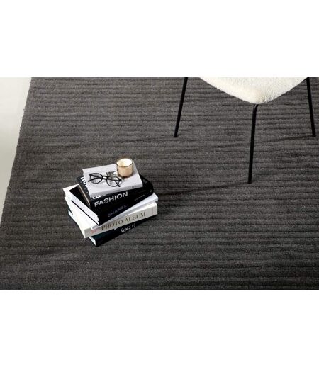 Tapis Déco en Laine Milton 202x300cm Gris Foncé